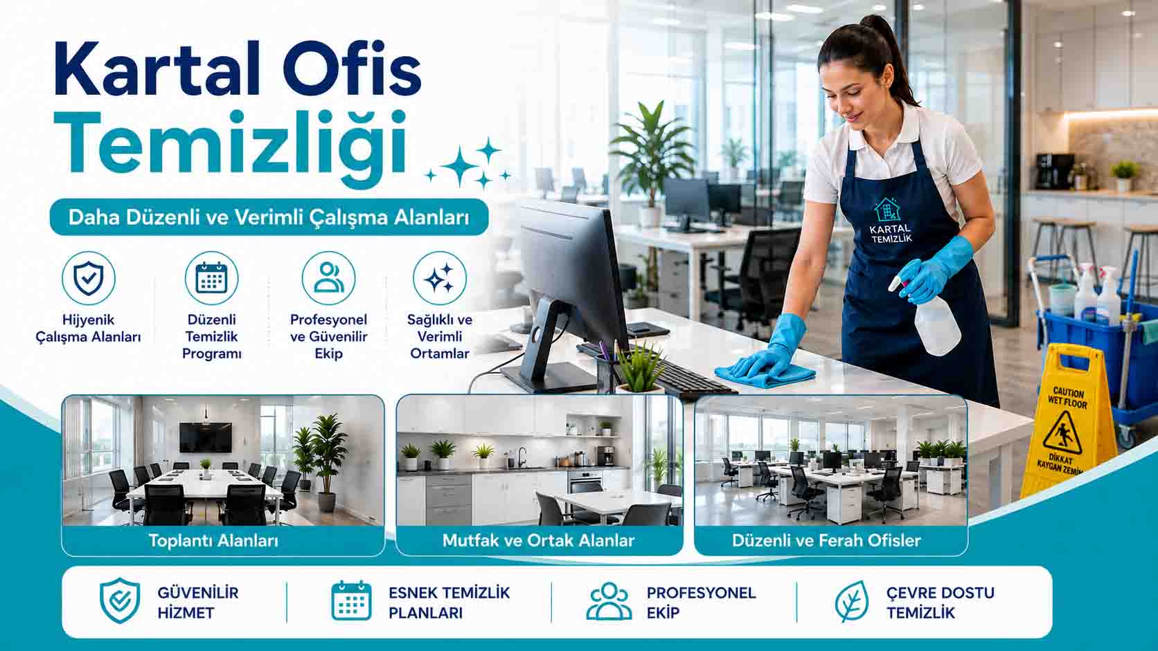 Kartal Ofis Temizliği ile Daha Düzenli Çalışma Alanları