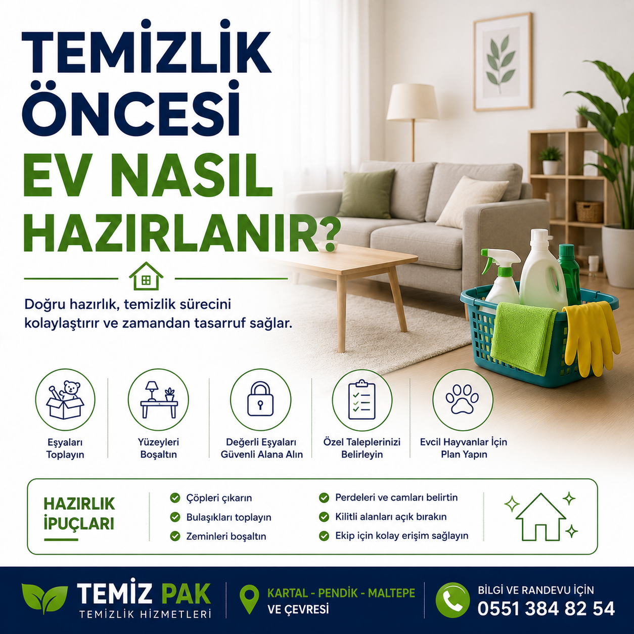 Temizlik Öncesi Ev Nasıl Hazırlanır?