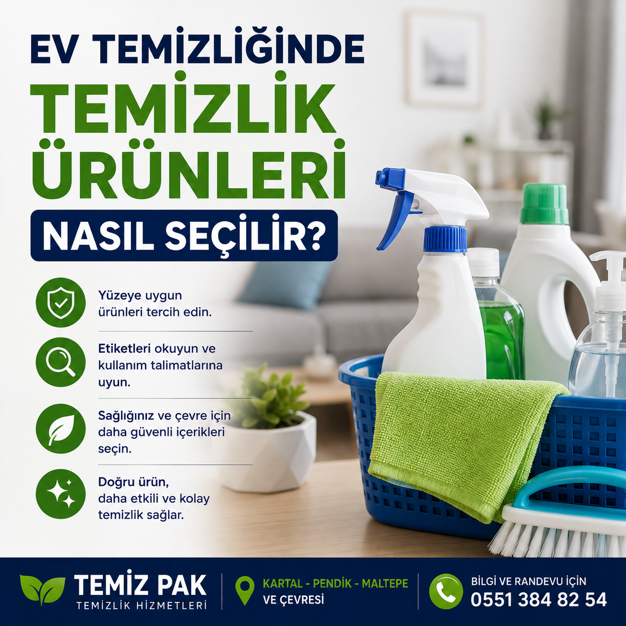 Ev Temizliğinde Temizlik Ürünleri Nasıl Seçilir