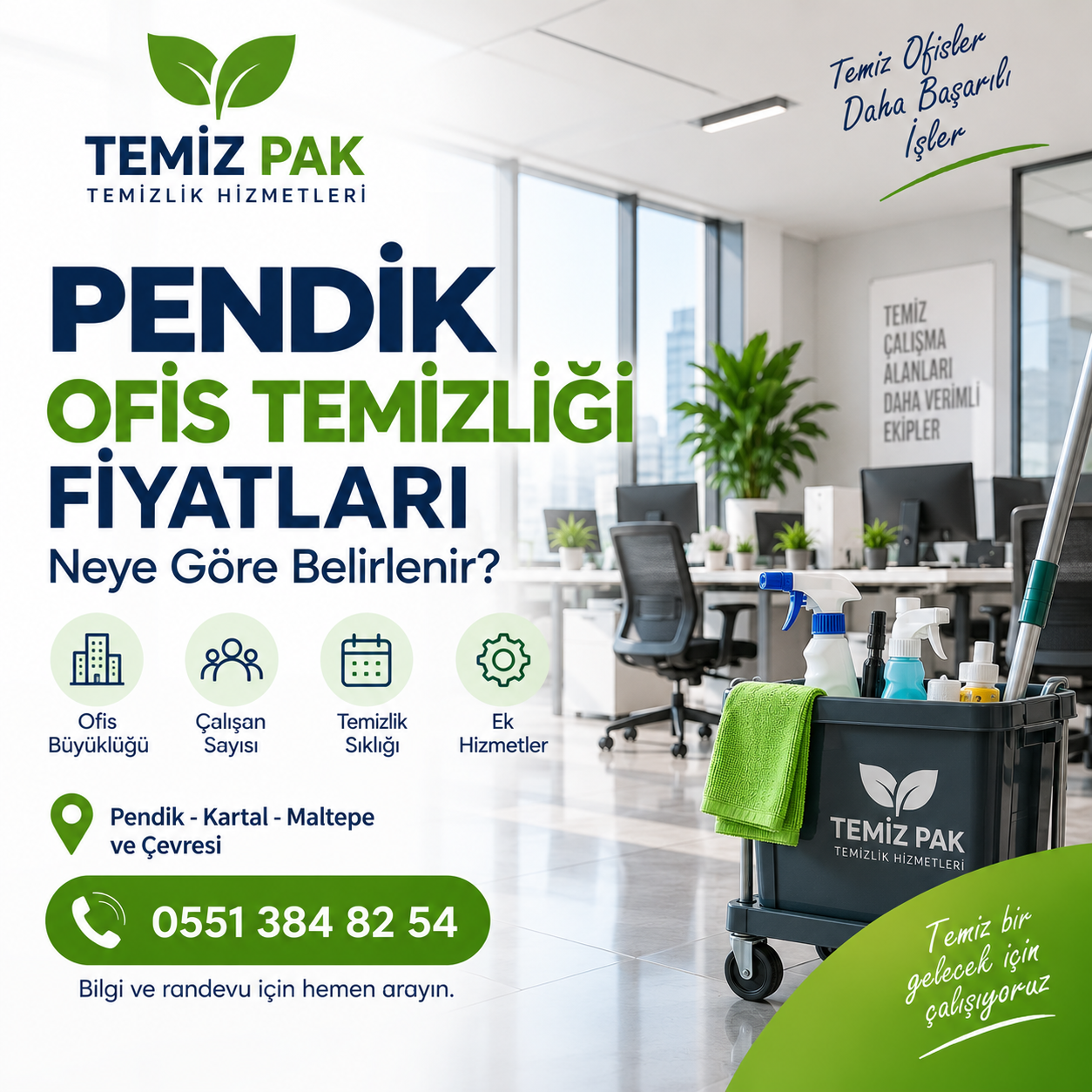 Pendik ofis temizliği fiyatları