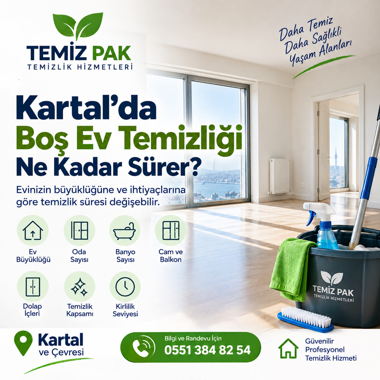Kartal'da Boş Ev Temizliği